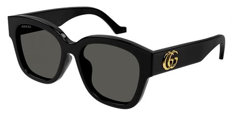 Gucci™ GG1550SK 001 54 Black Sunglasses 